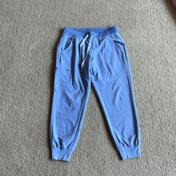 Figs Pants - Figs Zamora Joggers Vapor Blue Space Dye medium petite